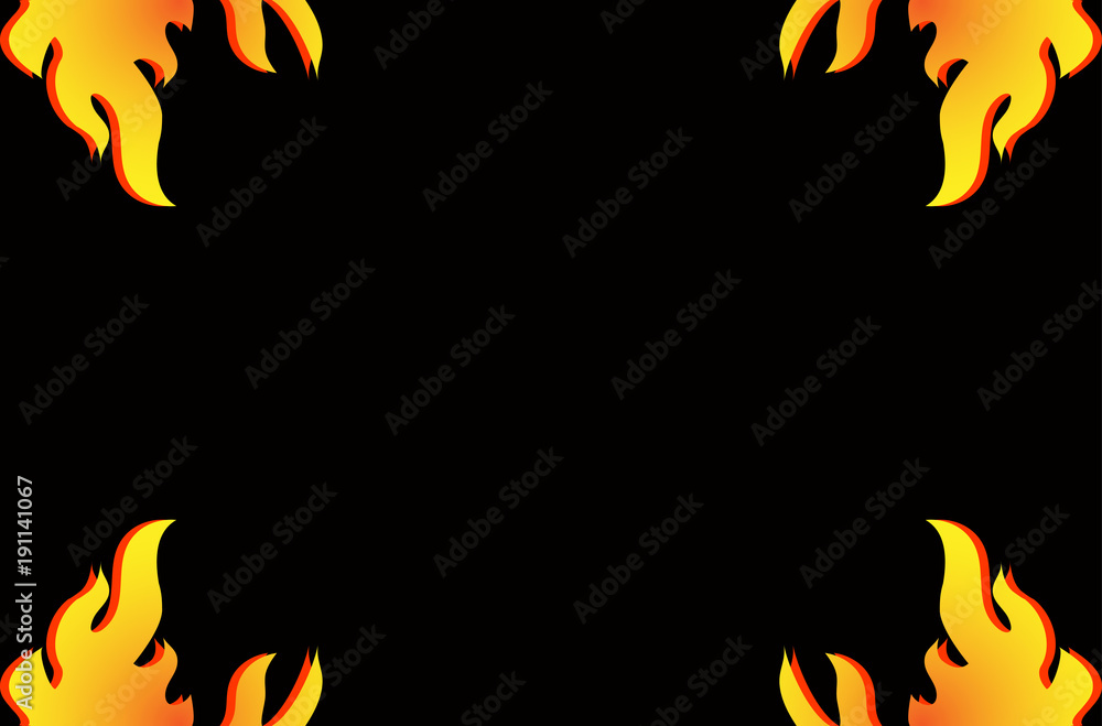 炎 フレーム Stock ベクター Adobe Stock