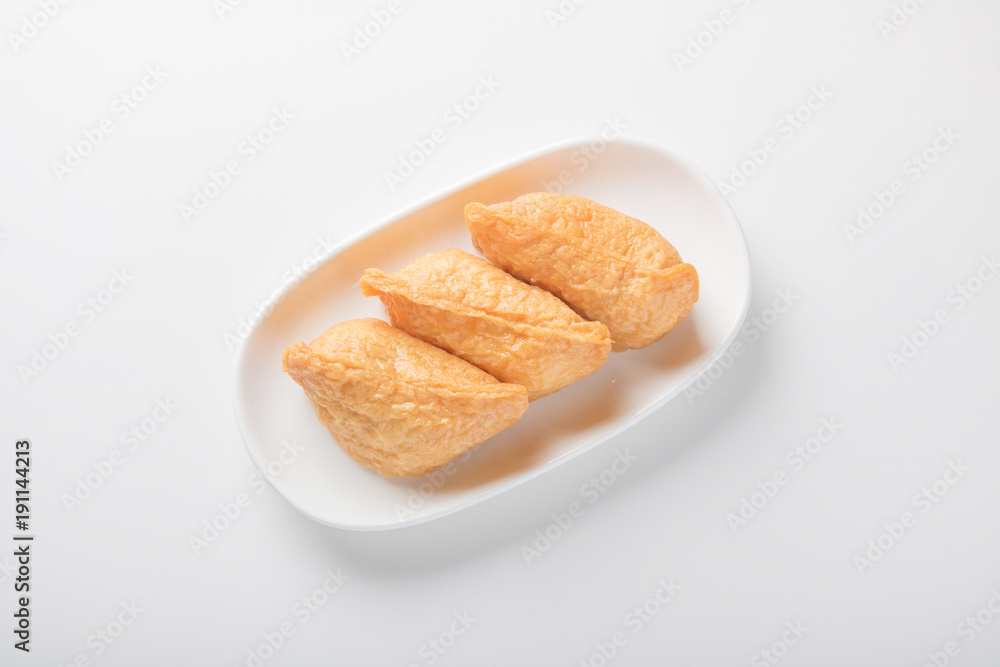 Inari sushi - Japanese sushi - Sushi rice in deep fried tofu bag Inari sushi - Japanese sushi - Sushi rice in deep fried tofu bag