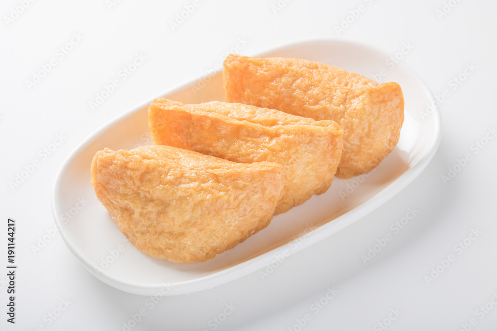 Inari sushi - Japanese sushi - Sushi rice in deep fried tofu bag Inari sushi - Japanese sushi - Sushi rice in deep fried tofu bag