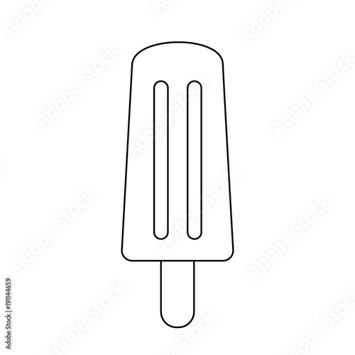 popsicle ice cream icon vector illustration graphic design