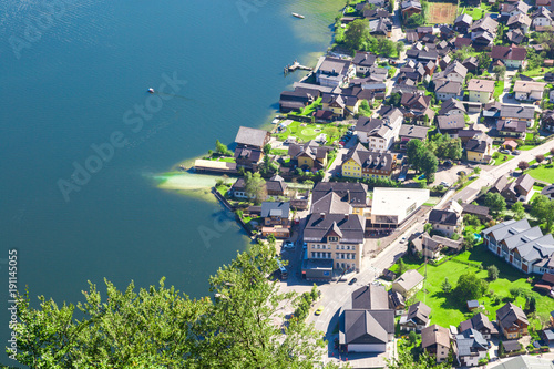 Hallstatt Village with Mountain Houses