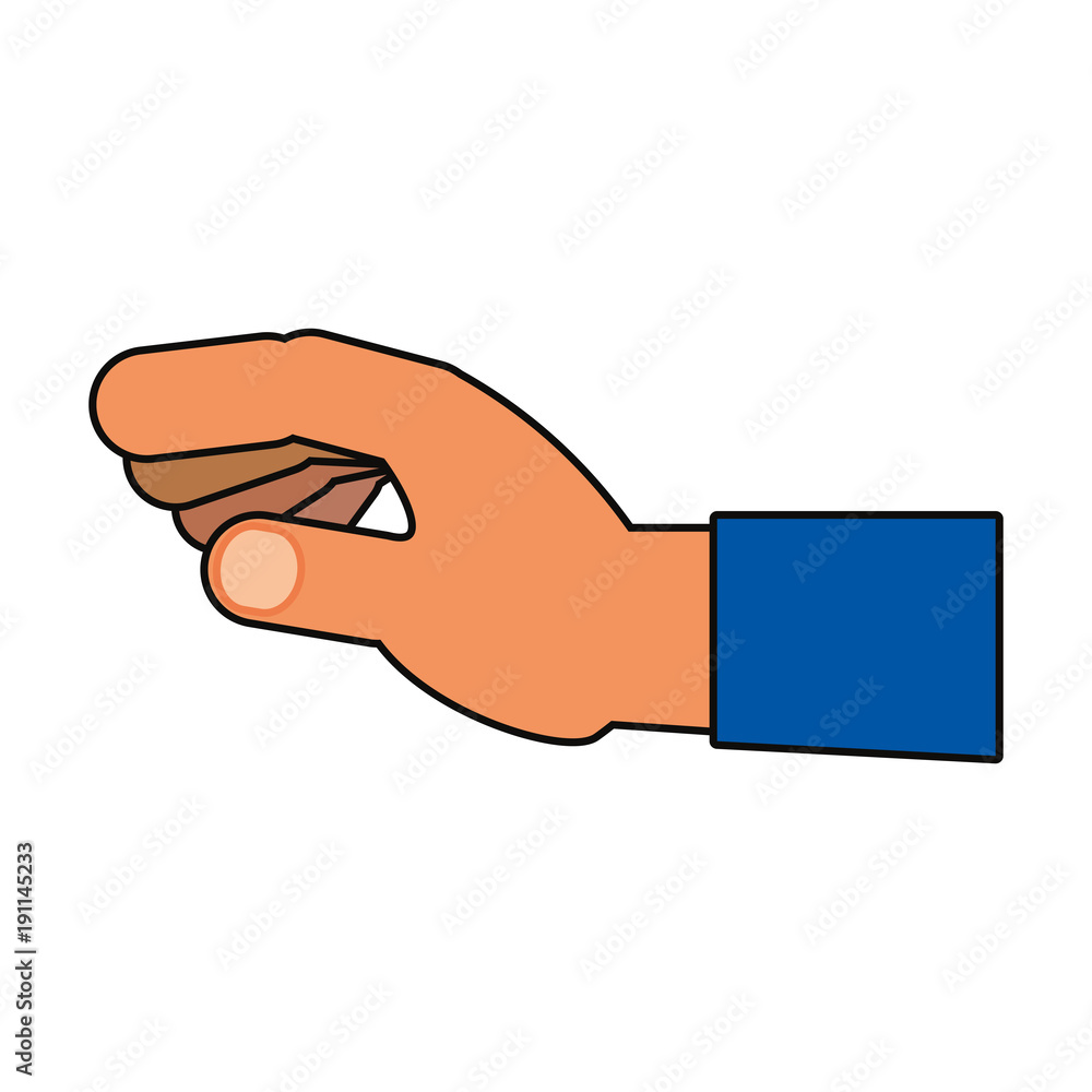 hand  vector illustration
