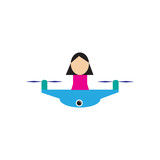 Mother Drone Logo Icon Design