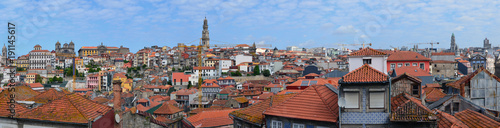 Red tiled roofs of the old historic district of the capital of Portugal - Lisbon