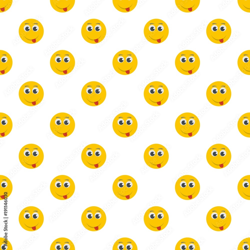 Smile pattern seamless in flat style for any design Smile pattern seamless in flat style for any design
