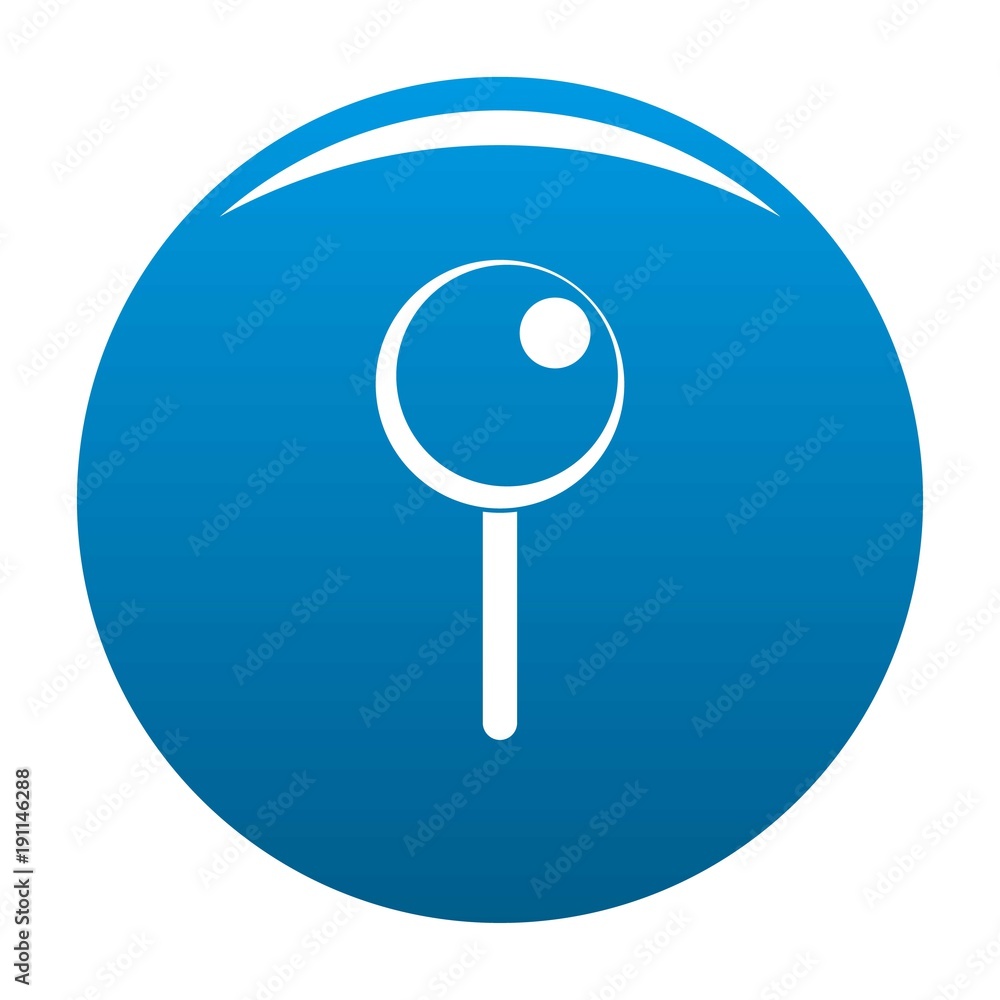Attachment pin icon vector blue circle isolated on white background Attachment pin icon vector blue circle isolated on white background