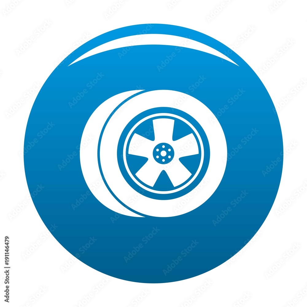 Transport icon vector blue circle isolated on white background Transport icon vector blue circle isolated on white background