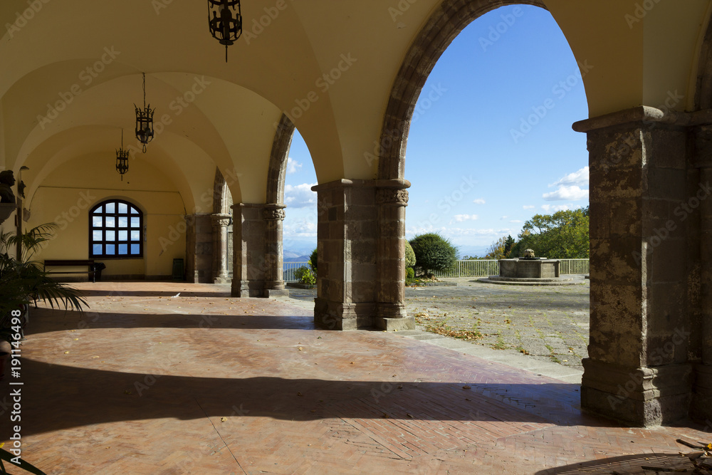 cloister of sanctuary madonna dei lattani roccamonfina