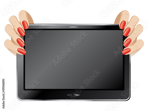 Digital Tablet in Hands