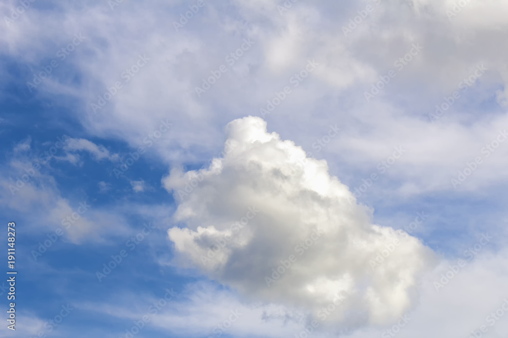Obraz premium Blue sky, white clouds. Background.