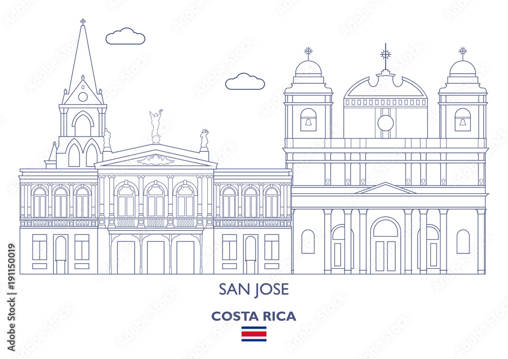 San Jose City Skyline, Costa Rica