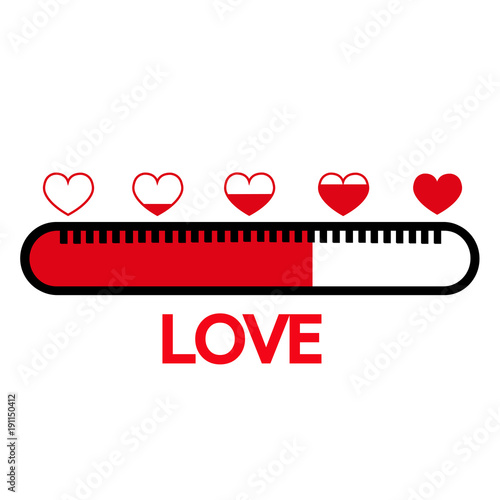 Valentine's day card idea Love meter