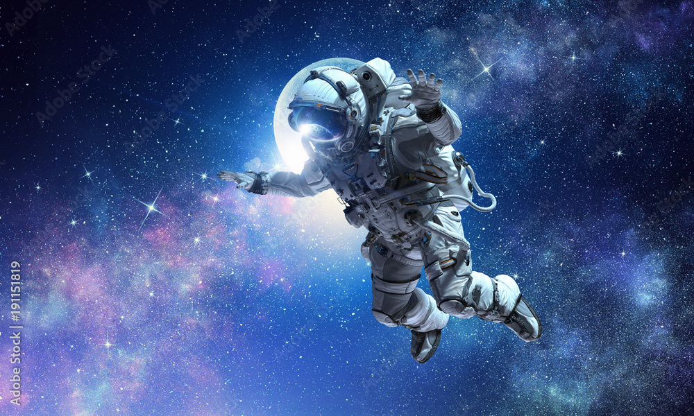 Fototapeta premium Astronaut on space mission