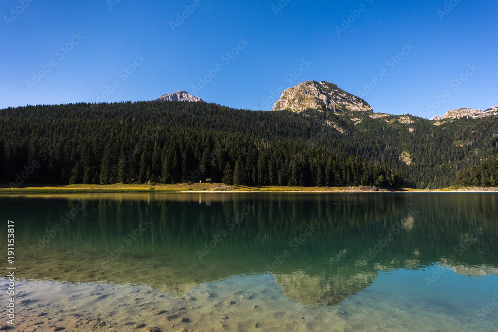 Black Lake - Mountain lake and tourist attraction 