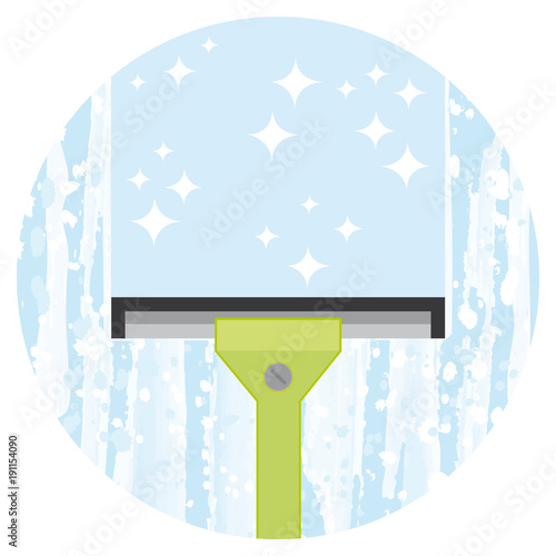 Cleaning windows service. Vector icon.