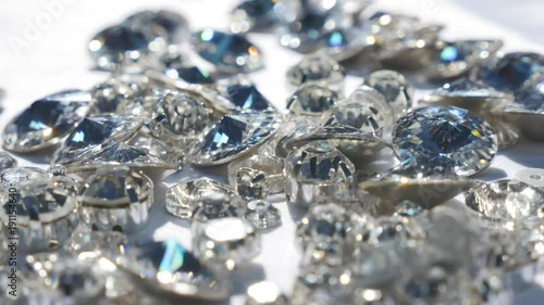 Close up of beautiful shining crystals