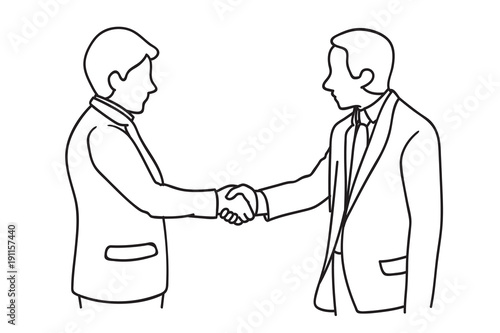 Businessman making a deal