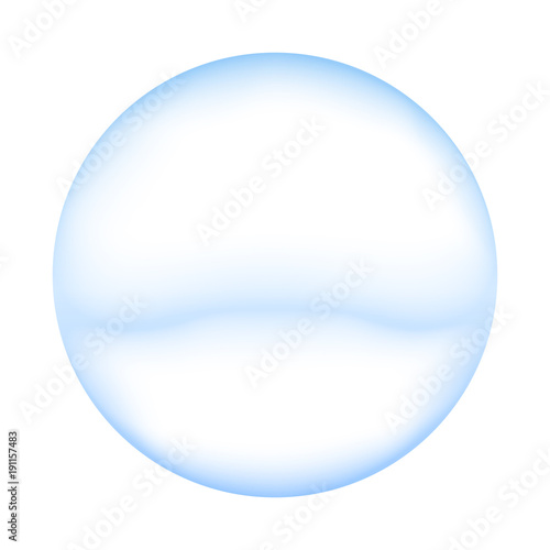 soap bubble illustration (blue)