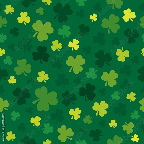 Three leaf clover seamless background 4