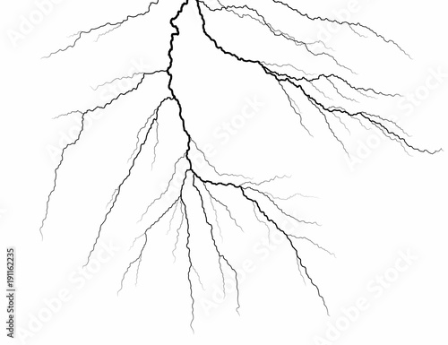 A lightning stroke.