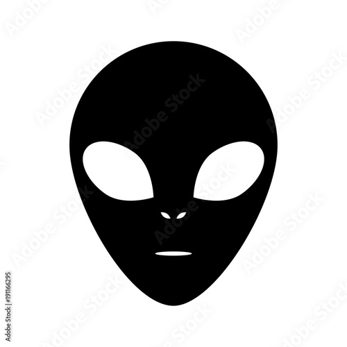 The newcomer. Extraterrestrial civilizations. Alien. Icon. Flying saucer. For your design.