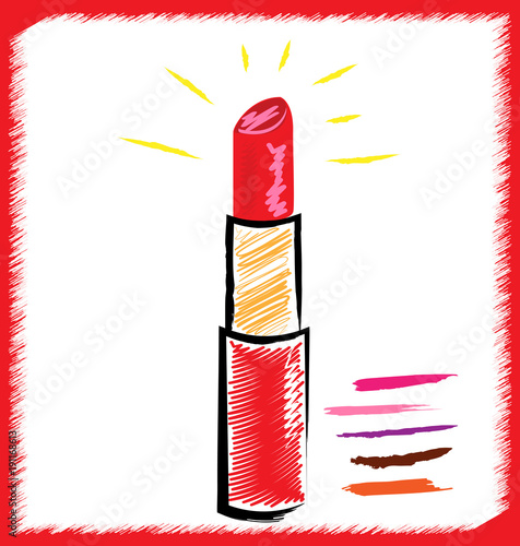 shine of lipstick