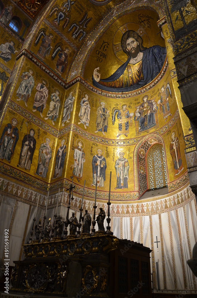 Interior of Duomo di Monreale, Sicily