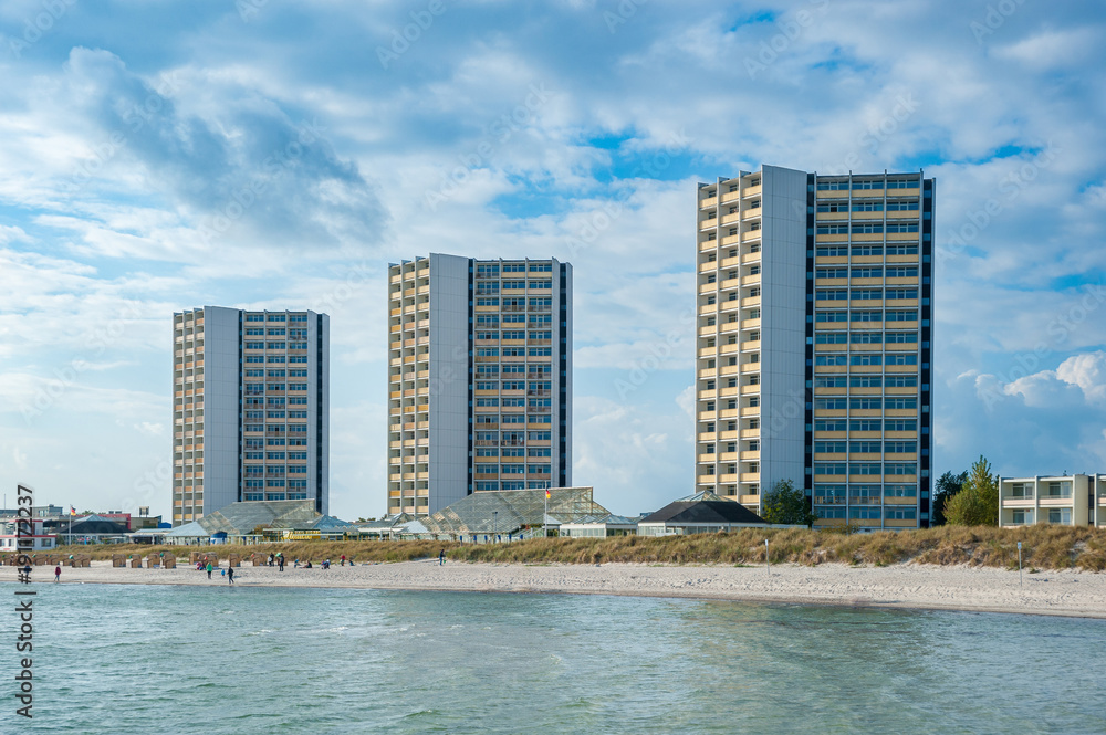 Fototapeta premium Südstrand in Burgtiefe auf der Insel Fehmarn