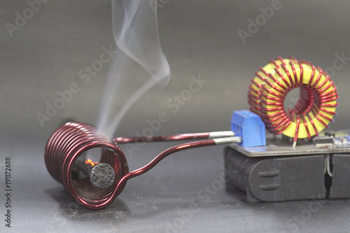 induction heater scorches a nail photo