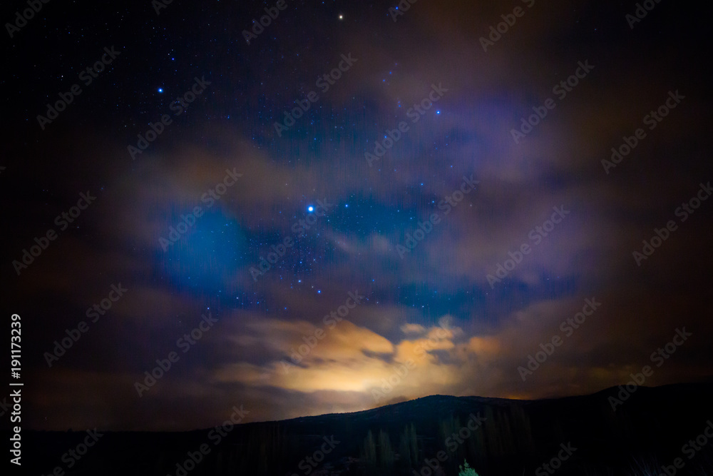 in dark long exposure the star in dark long exposure the star