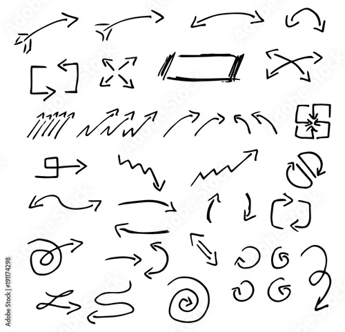 Hand gezeichnet Design Infografik Elemente 