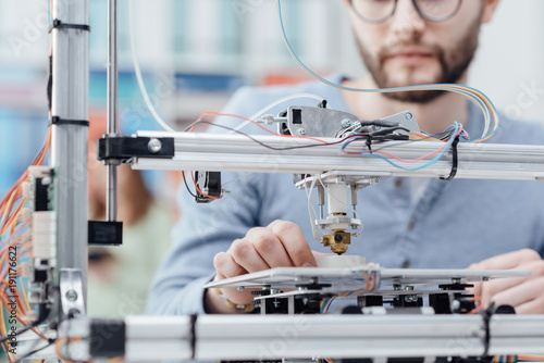 Obraz na płótnie Engineering and 3D printing