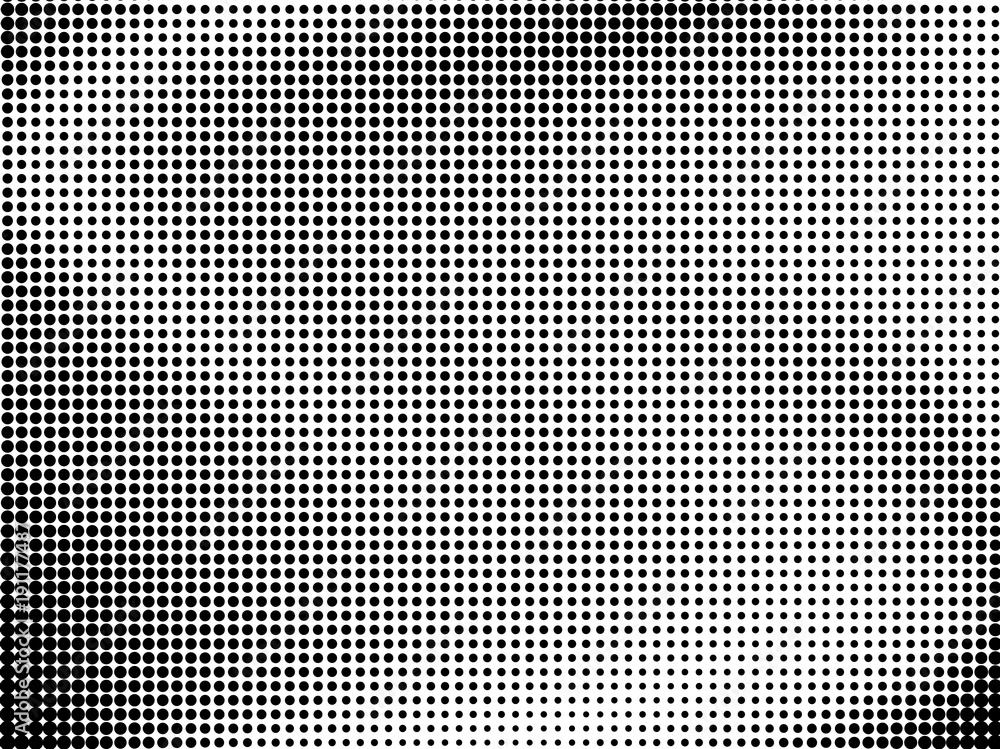 Abstract monochrome halftone pattern. Futuristic panel. Gunge dotted backdrop with circles, dots, point. Abstract monochrome halftone pattern. Futuristic panel. Gunge dotted backdrop with circles, dots, point.