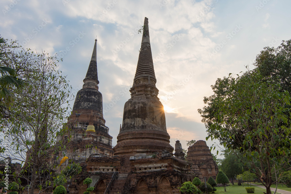 Thailand Ayutthaya city Wat Yai Chai Mongkon