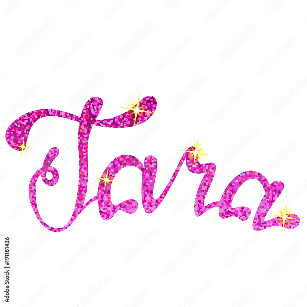 Tara name lettering tinsels Tara name lettering tinsels