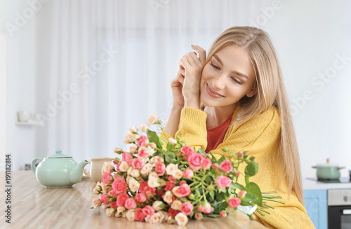 Beautiful young woman with ...