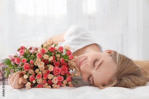 Beautiful young woman with ...