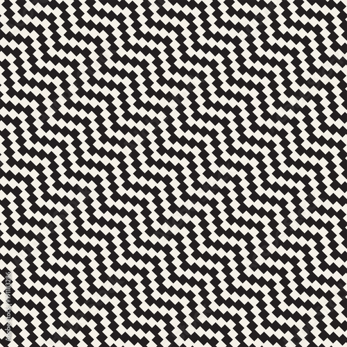 Seamless zig zag geometric pattern. Classic chevron lines tiling.