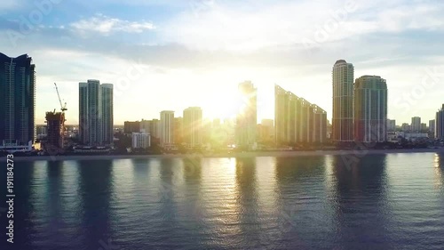 Wallpaper Mural Miami Ocean beach Yacht travel South Beach travel vacation view Torontodigital.ca