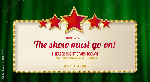 Marquee banner with stars