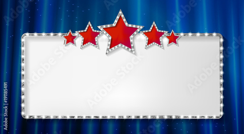 Marquee banner with stars
