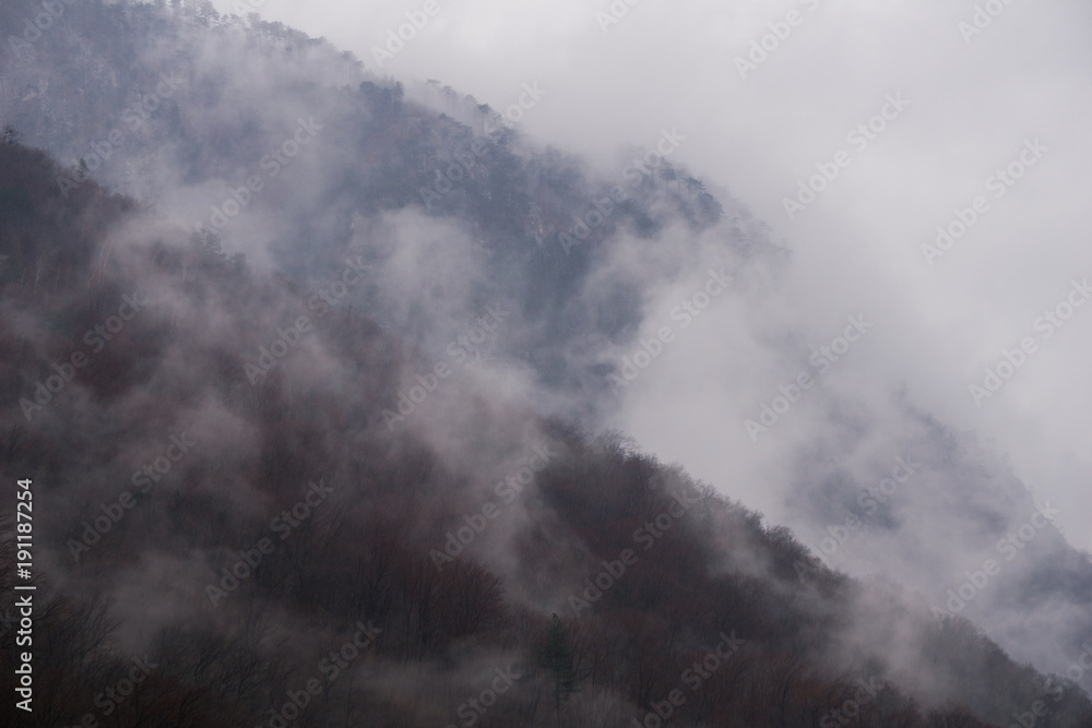 A cold winter morning in the mountains of south west Romania A cold winter morning in the mountains of south west Romania