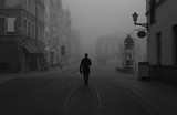 Black and White shot of city.