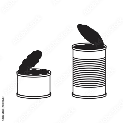 open steel can