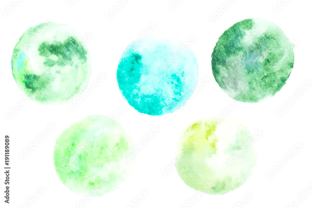 Green watercolor Green watercolor