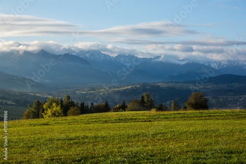 Tatra mountains from Czarna Gora  Zakopane  Poland