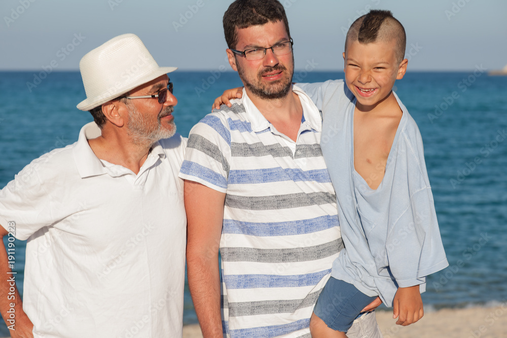 Generations Father Son Grandfather Sea Generations Father Son Grandfather Sea