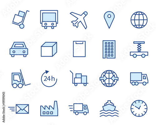 Logistic Vector Icon Set