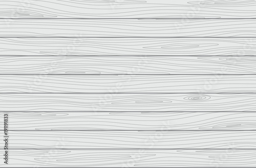 White wooden planks background. Vector texture