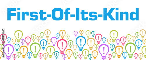 First Of Its Kind Colorful Bulbs With Text 